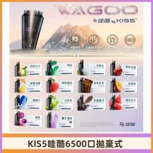 Kis5電子煙 Kiss拋棄式哇酷|WAGOO6500口一次性電子煙